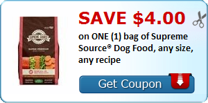 Supreme Source Dog Food Printable Coupon