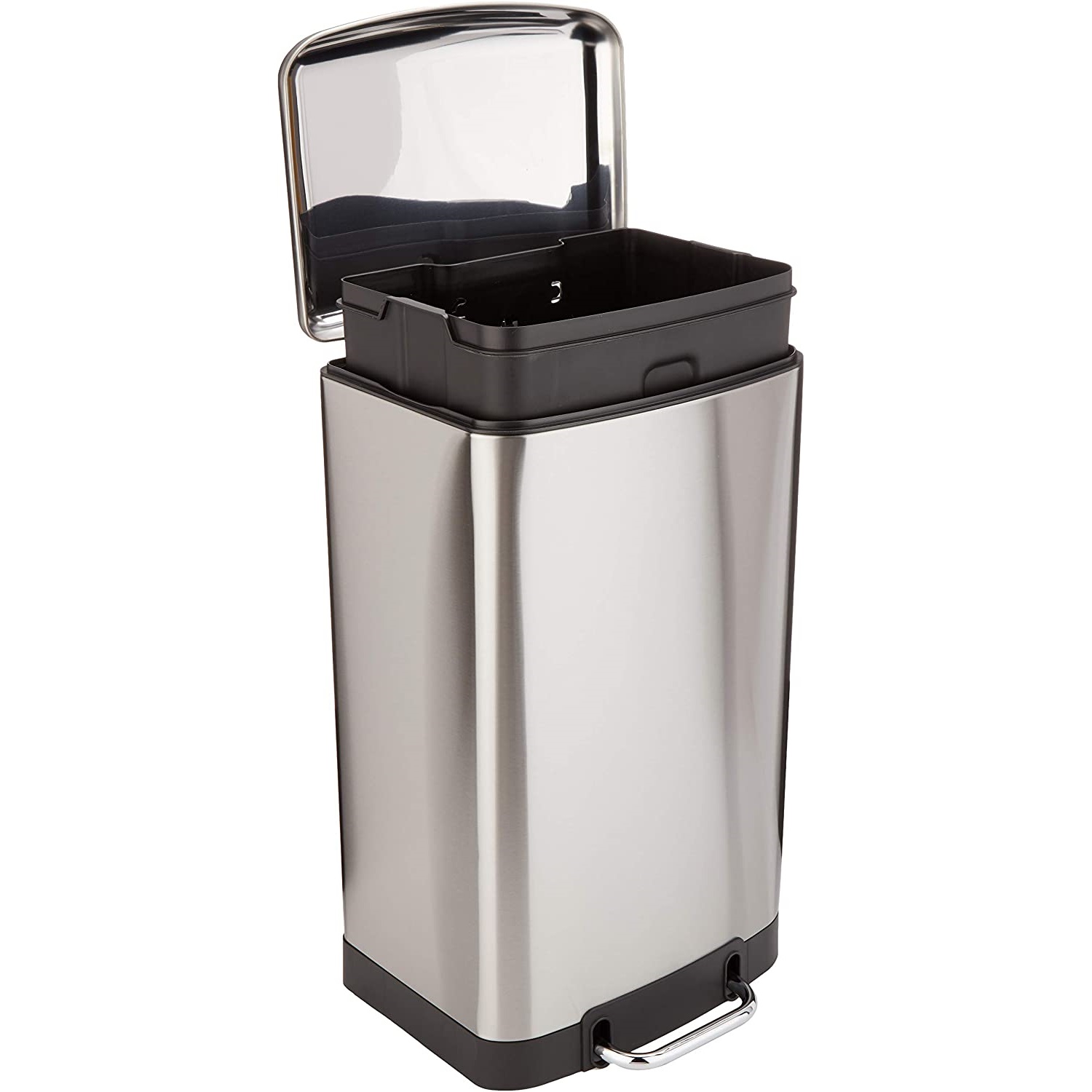 Amazon Basics 40 Liter / 10.5 Gallon Brushed Stainless Steel Trash Can $40.58 for Prime Members (reg. $85.79; SAVE 53%)