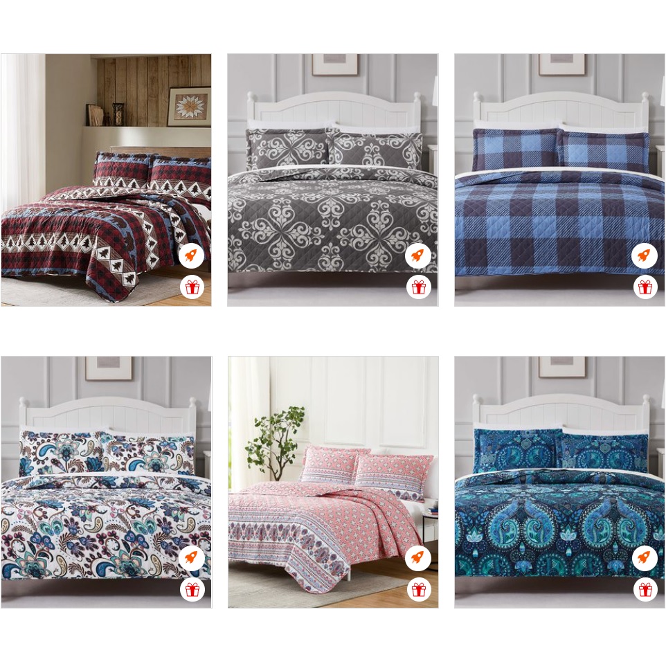 Zulily: $18.99 RT Designers Reversible Printed Quilt Sets (reg. $79.99; SAVE 78%)