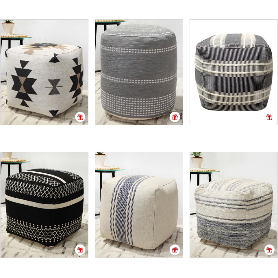 Zulily: $39.99 Round & Cube Poufs (reg. up to $99.99; SAVE UP TO 60%)