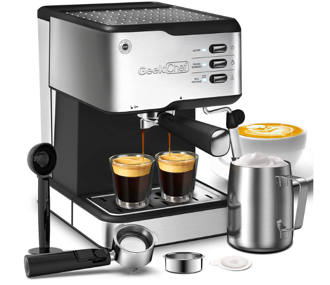 Geek Chef 20-Bar Espresso Machine ONLY $99.99 at Amazon (reg. $199.99 ...