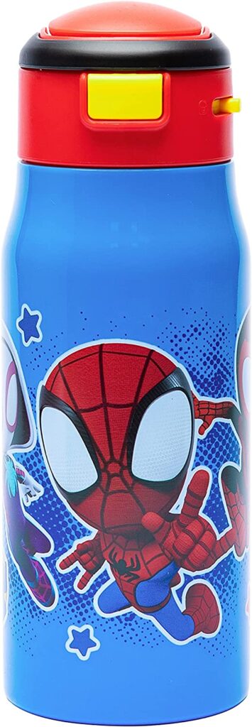 Marvel Spidey & His Amazing Friends Stainless Steel Water Bottle w ...