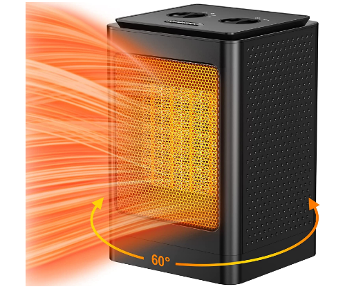 Riomor 1500W 60°Oscillating Electric Heater ONLY $22.99 at Amazon (reg ...