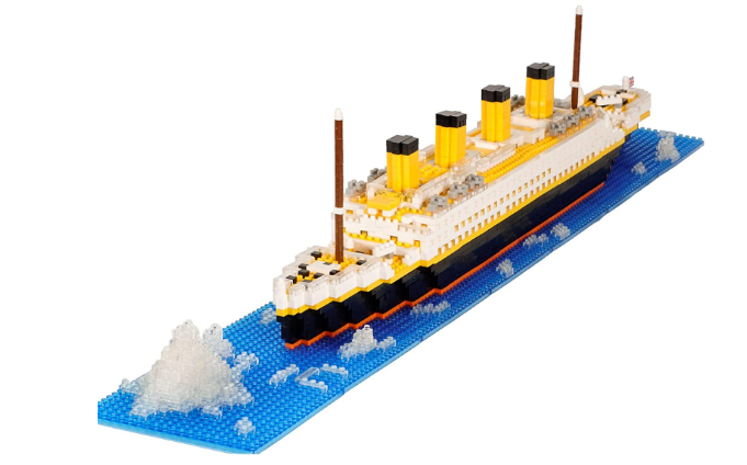 NEWABWN 1860-Piece Titanic Model Building Block Set ONLY $14.49 at ...