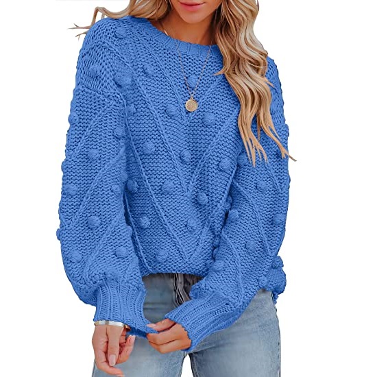 ANRABESS Women’s Crewneck Chunky Cable Knit Sweater $16 at Amazon (reg. $39.99; SAVE 60%)