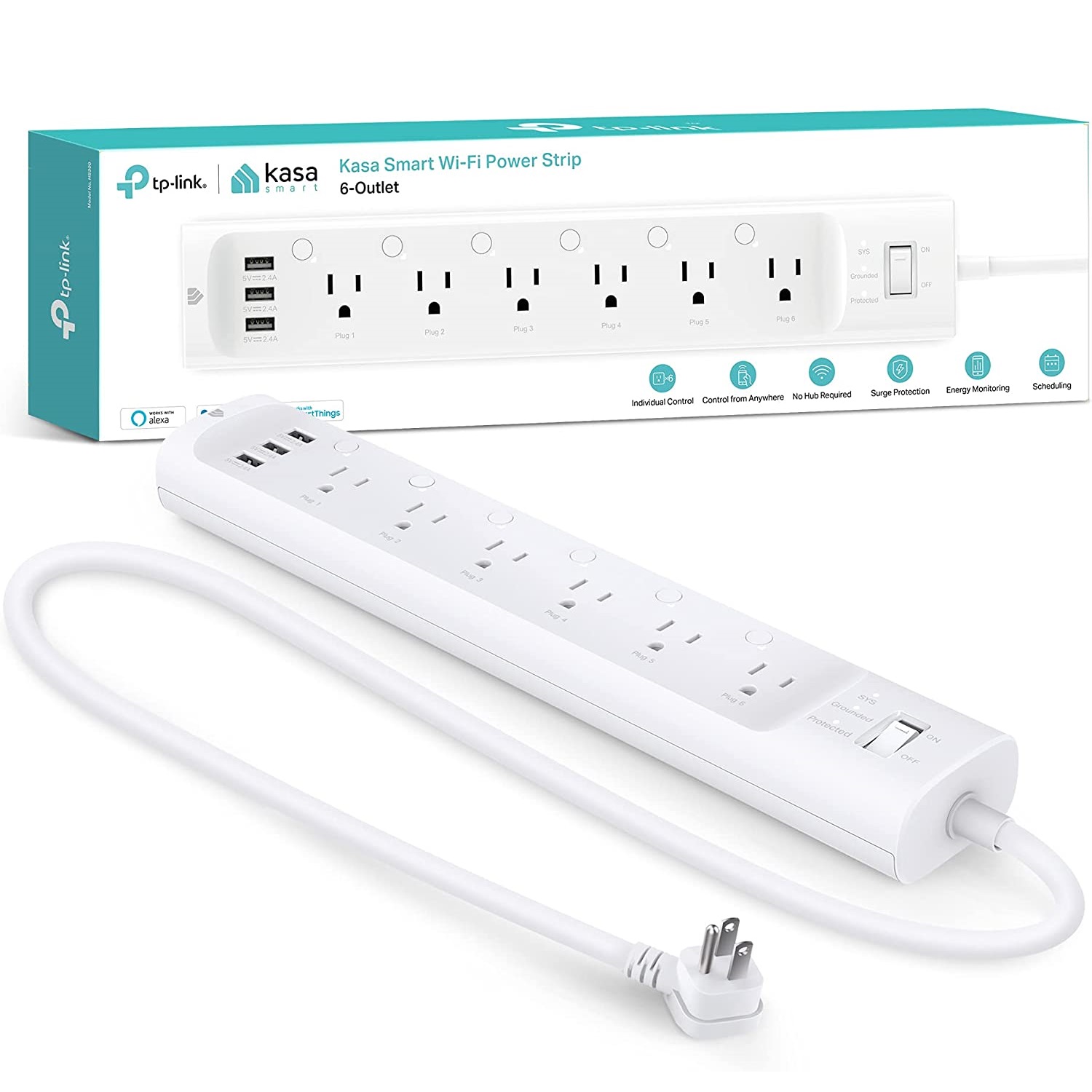 Kasa Smart Plug Power Strip w/6 AC & 3 USB $39.99 at Amazon (reg. $79.99!)