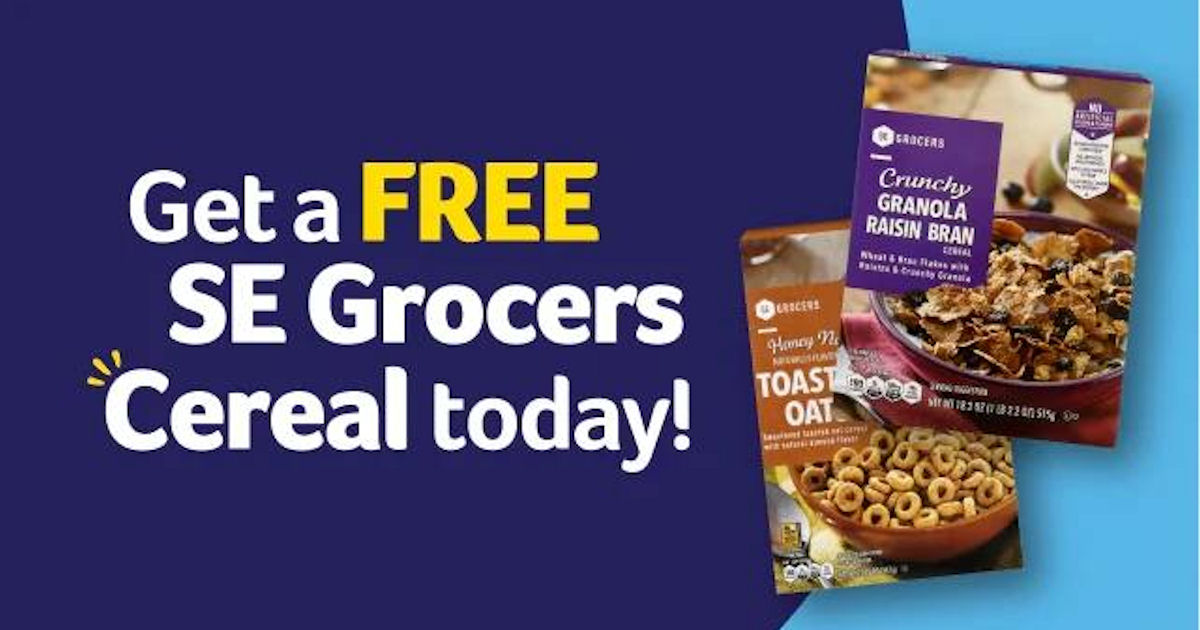 Winn-Dixie: FREE Box of SE Grocers Cereal (JUST USE YOUR PHONE!)