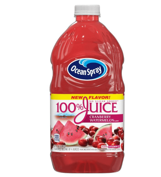 Target: $1.89 Ocean Spray 100% Cranberry Watermelon Juice 64 oz (reg. $3.99!)