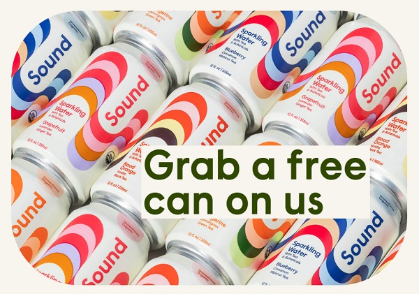 FREE Sound Sparkling Water w/Cashback (JUST USE YOUR PHONE!)