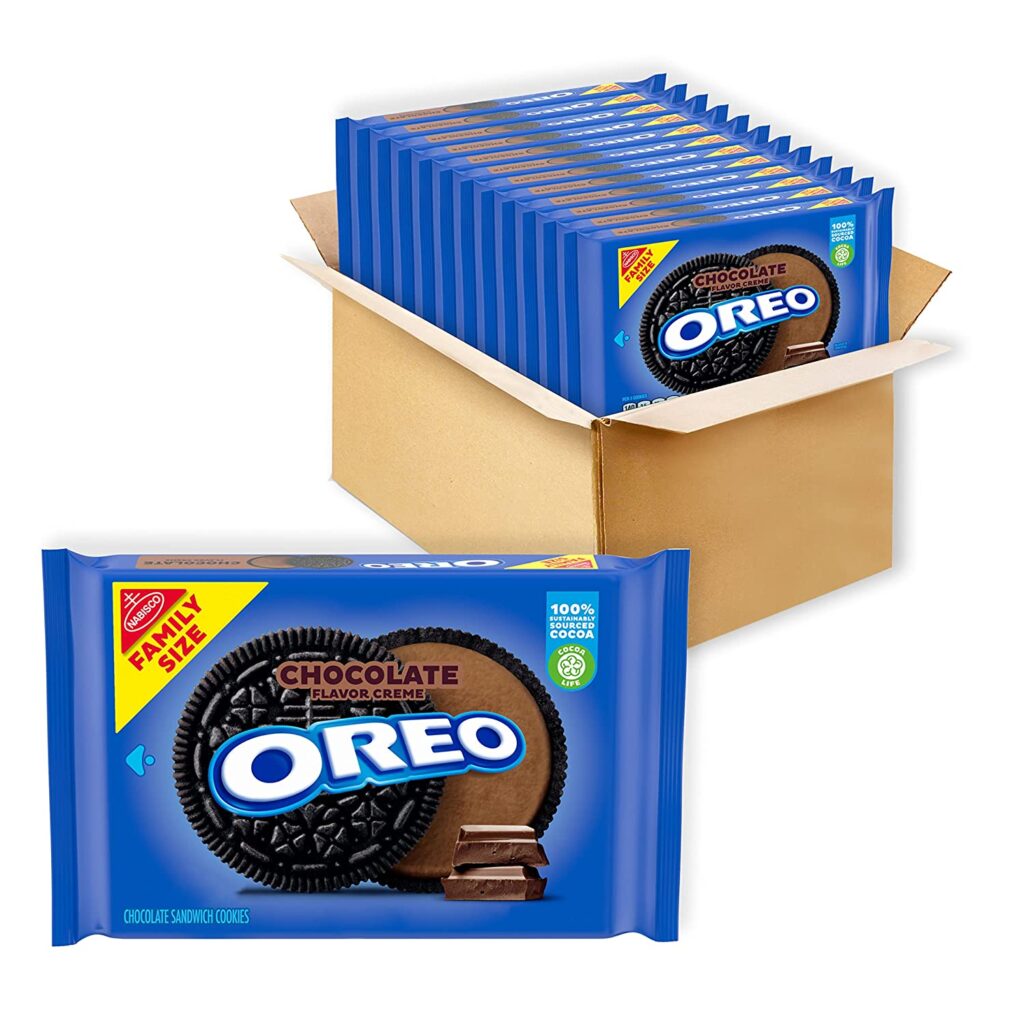 OREO Family Size Chocolate Creme Chocolate Sandwich Cookies 18.71 oz 12 ...