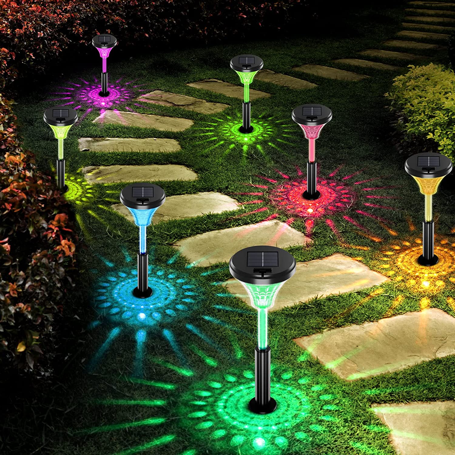 Otdair Color Changing Solar Pathway Lights 8-pack $25.59 at Amazon (reg ...