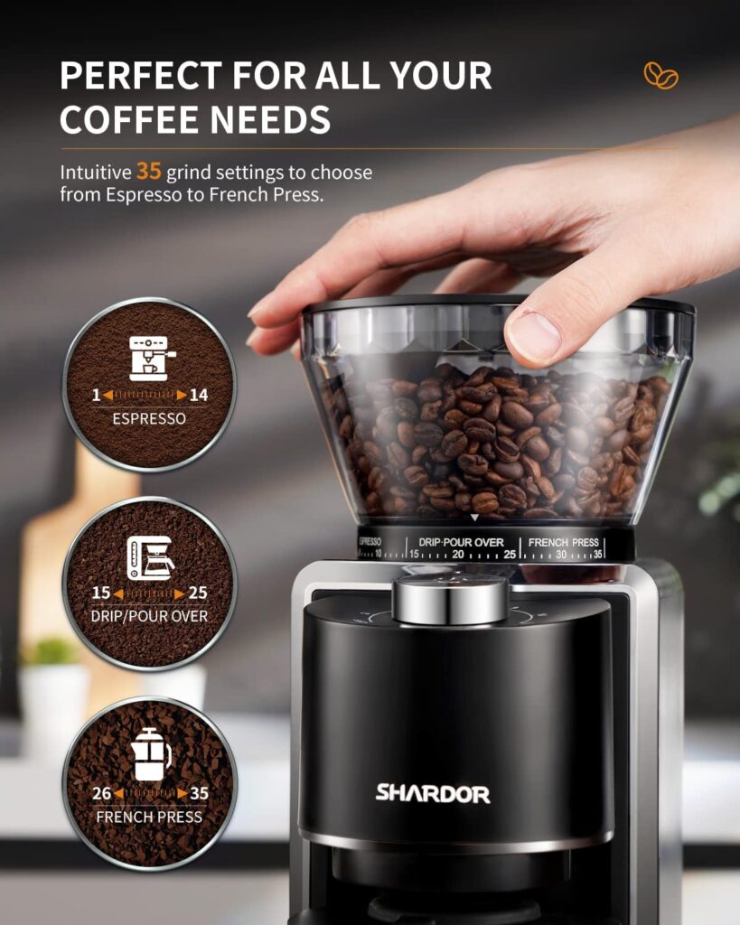 SHARDOR Conical Burr Coffee Grinder 59.49 at Amazon (reg. 99.99