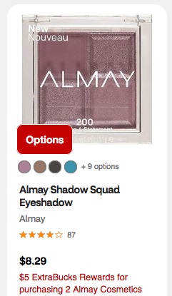 CVS: TWO FREE + $2.42 MONEYMAKER Almay Shadow Squad Eye Shadows!