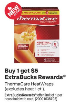 CVS: PRINT NOW for $0.49 Thermacare Heat Wraps starting 4/16 (reg. $8.49; SAVE 94%!)