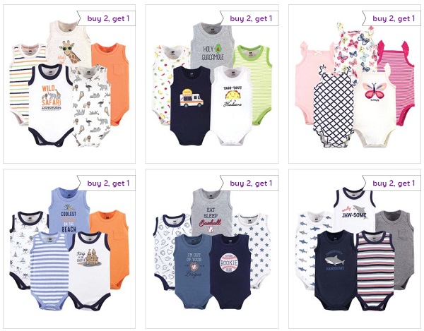 Zulily: Buy TWO, Get One FREE Sleeveless Baby Bodysuit 5-packs = $9.99 each!