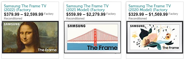 Woot: Samsung The Frame Factory Reconditioned TVs as low as $329.99 (32″-85″ Available!)