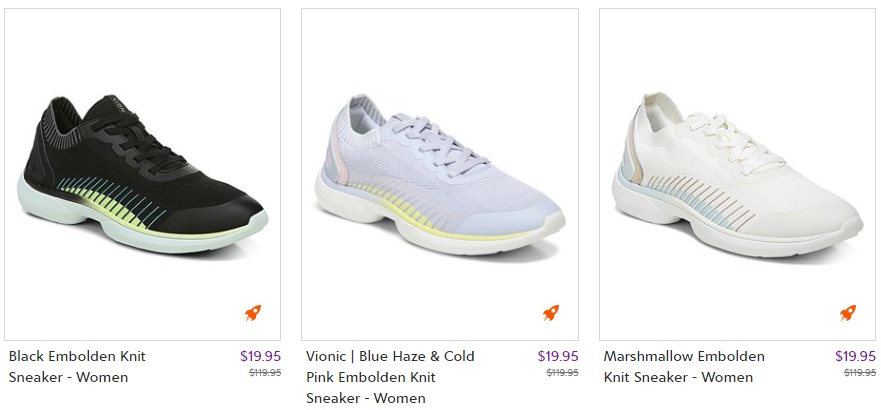 Zulily: $17.96 SHIPPED Vionic Women’s Knit Sneakers (reg. $119.95; SAVE 85%)