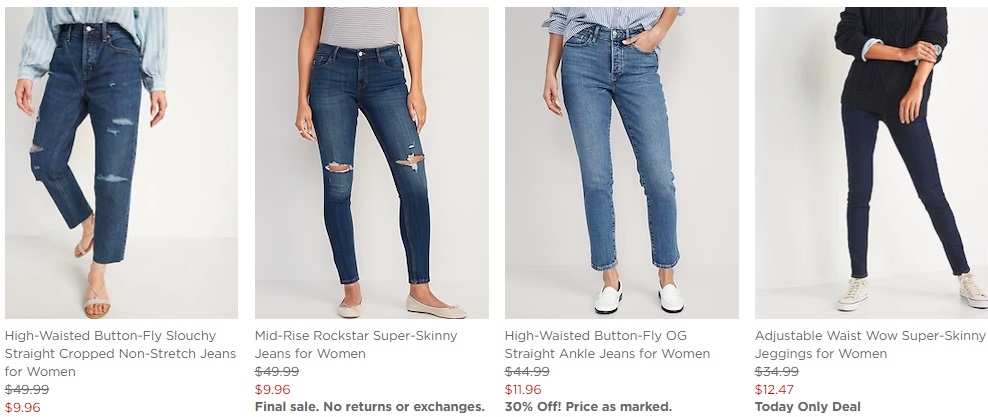 HOT! 50%-79% OFF Jeans at Old Navy (starting at $7.47; 3/15 ONLY!)