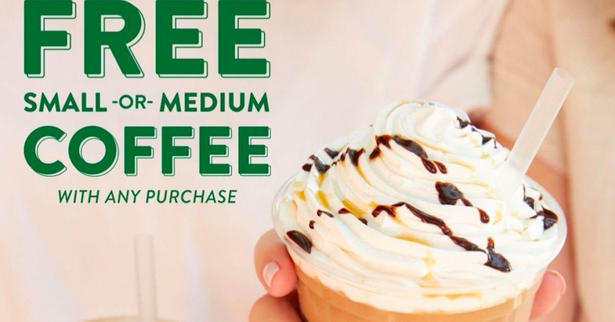 Krispy Kreme: FREE Medium Coffee (Iced, Brewed or Specialty) with ANY Purchase!