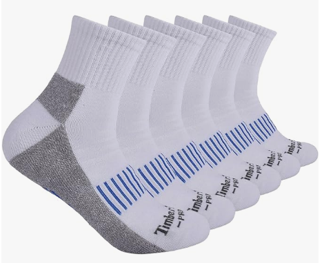 Timberland PRO Men’s Quarter Socks 6 Pairs $8.98 at Amazon (reg. $22!)