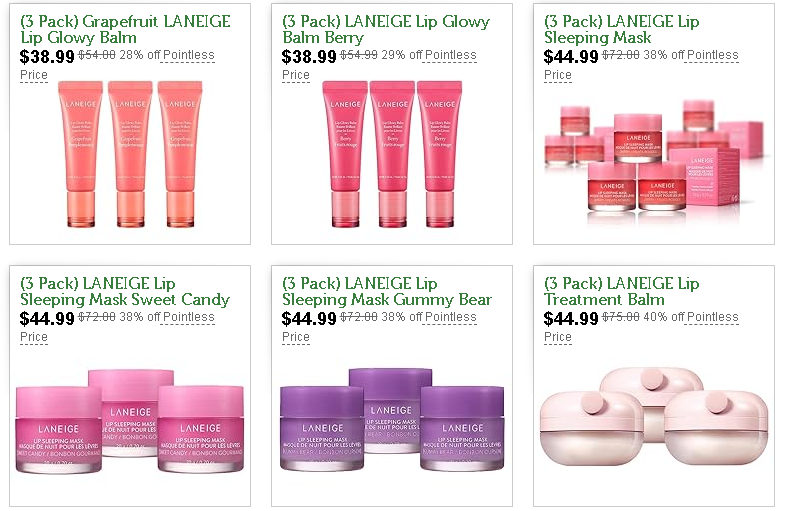 Woot: Up to 38% off LANEIGE Lip Sleeping Mask & Glowy Balm 3-packs (starting at $38.99!)