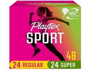 Playtex Sport Tampons 48 ct $5.38 at Amazon (reg. $13.99; SAVE 59%)